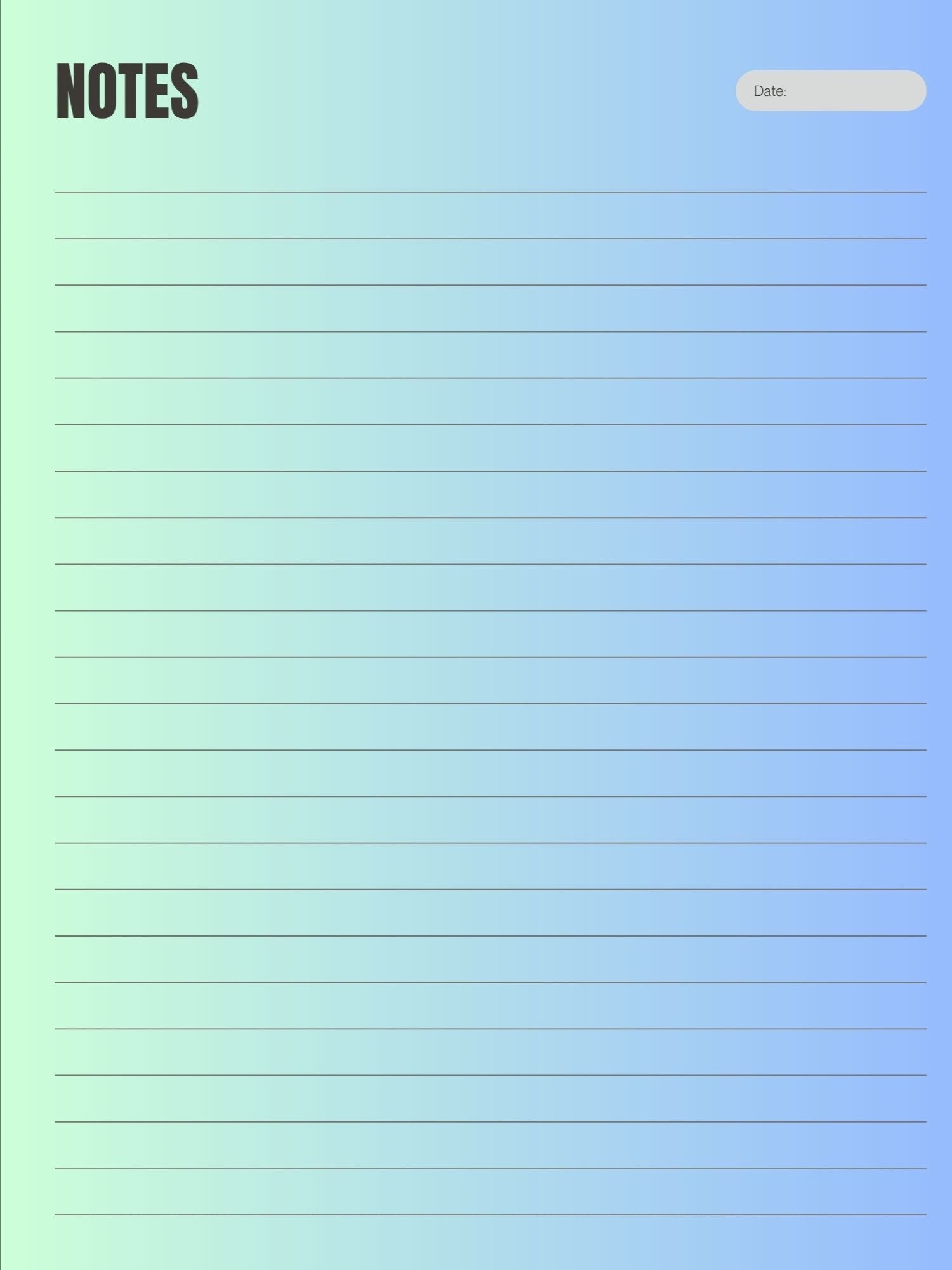 Blue Ivory Minimalist Notebook product image (2)