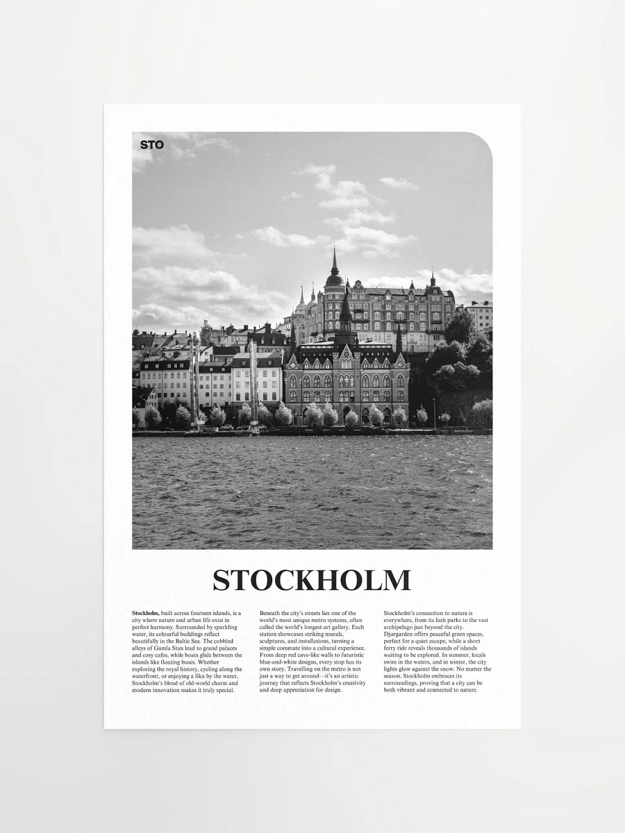 Stockholm 02 Newspaper Poster product image (13)