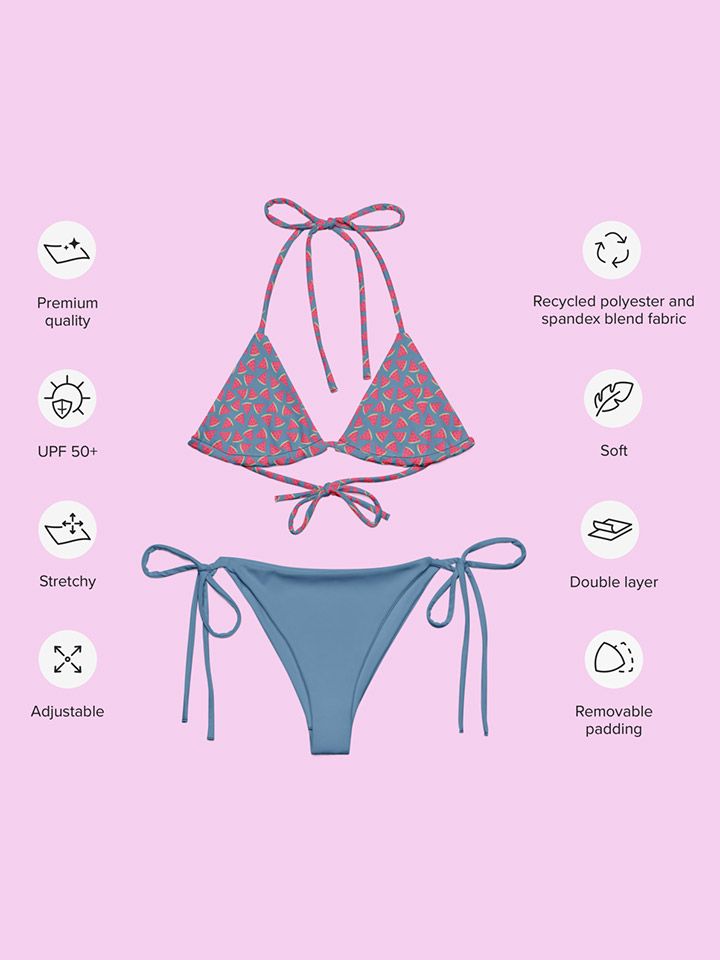 Watermelon Patterns String Bikini product image (2)