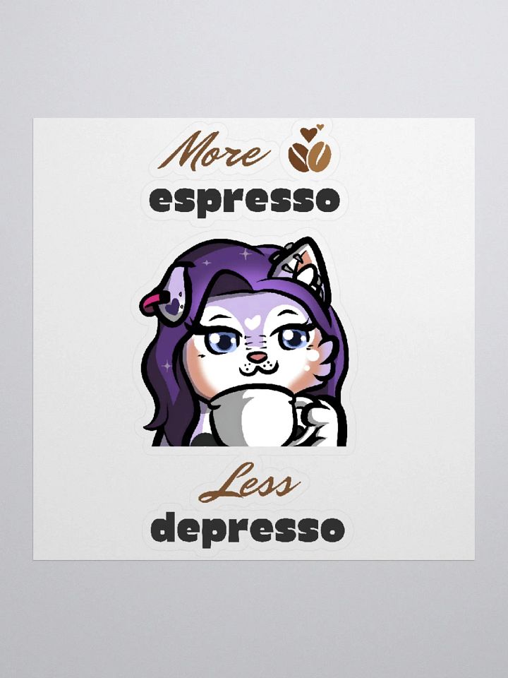 More Expresso, Less Depresso Sticker product image (1)