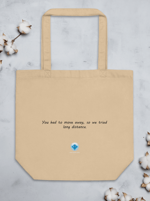 You Had To Move Away, So We Tried Long Distance Lyric Oyster Tote Bag product image (1)