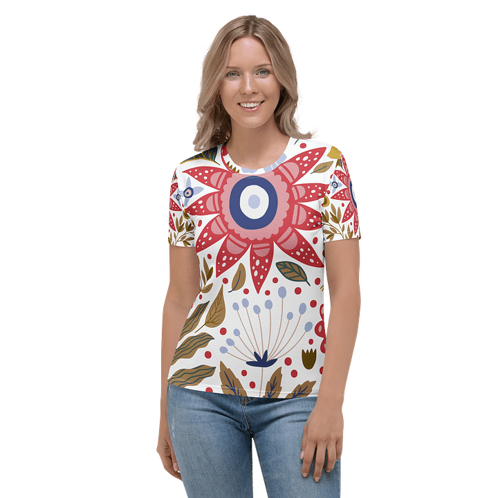 Vibrant Floral Fantasy Women's T-Shirt product image (2)