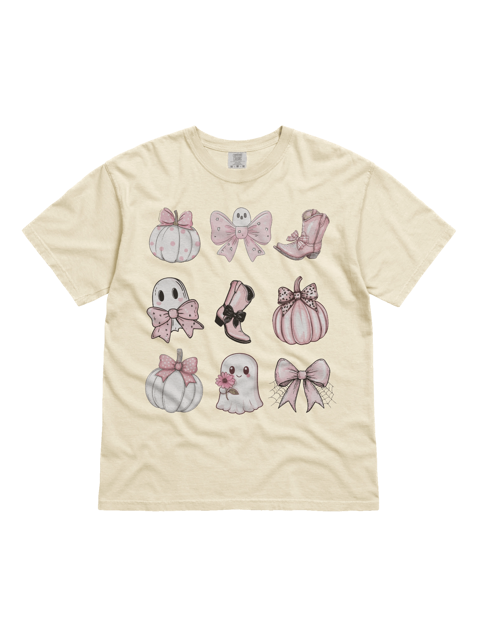 Pumpkin Coquette Cowboy Boots Comfort Colors T-Shirt, Comfort Colors 1717 Unisex Fit product image (21)