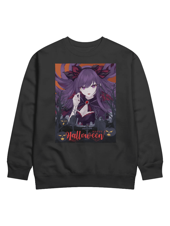 Gothic Halloween Purple Hair Sweatshirt product image (1)