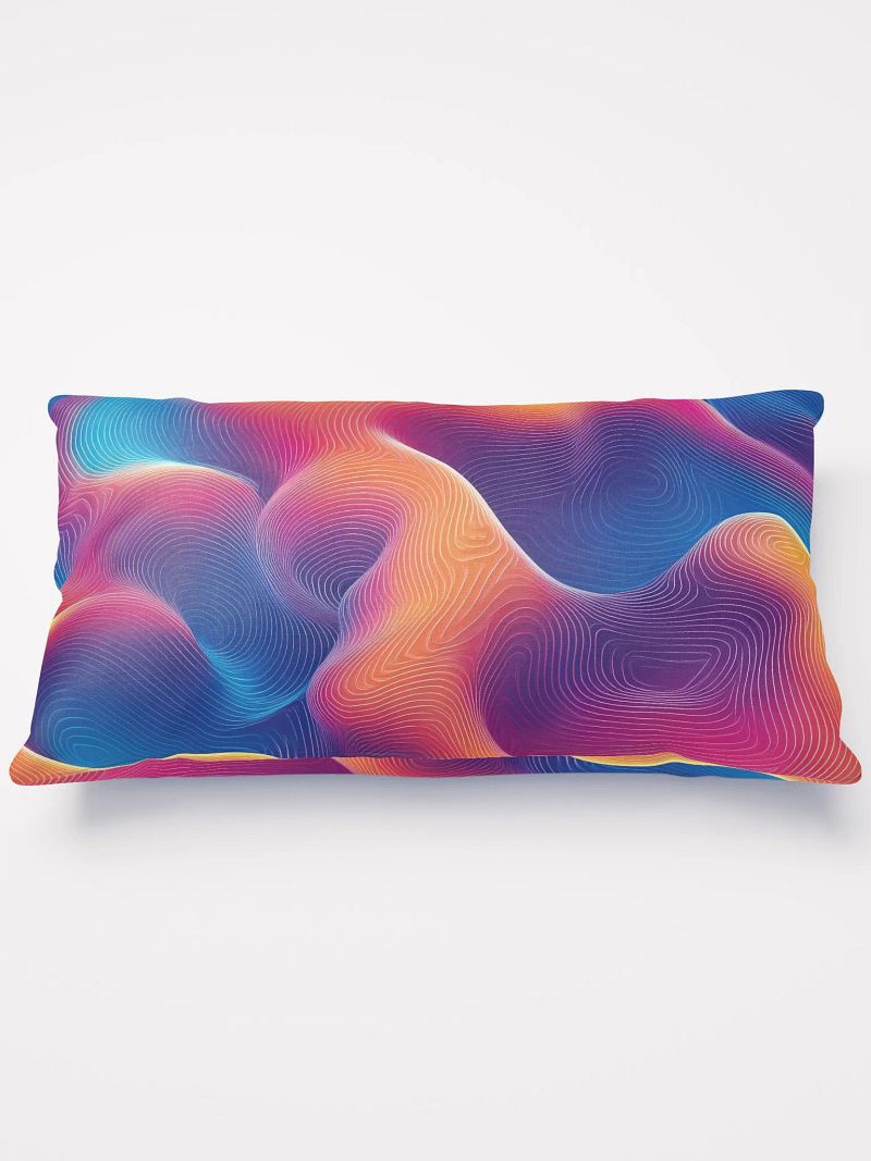 Ripple Effect All-Over Print Pillow