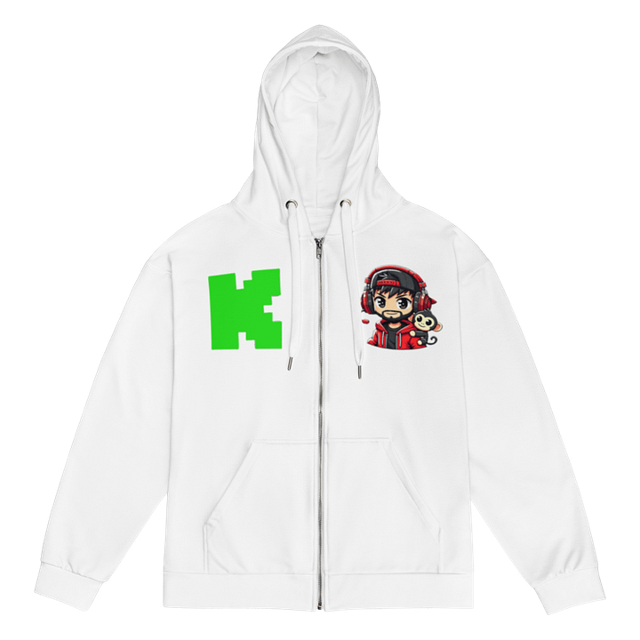 RobbinHudz Zip Hoodie White product image (1)