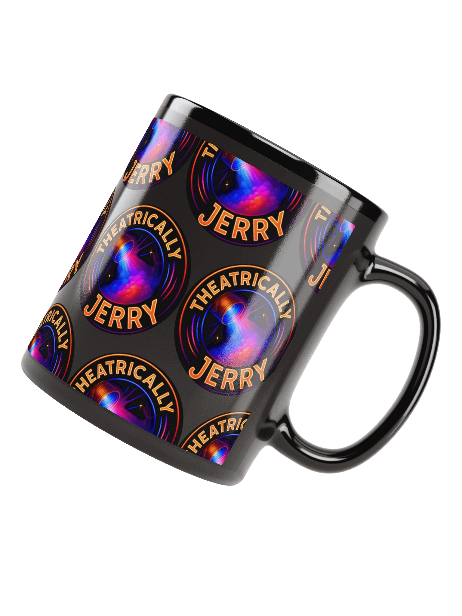Limited Edition Theatrically Jerry Obsidian Black Coffee Mug product image (7)
