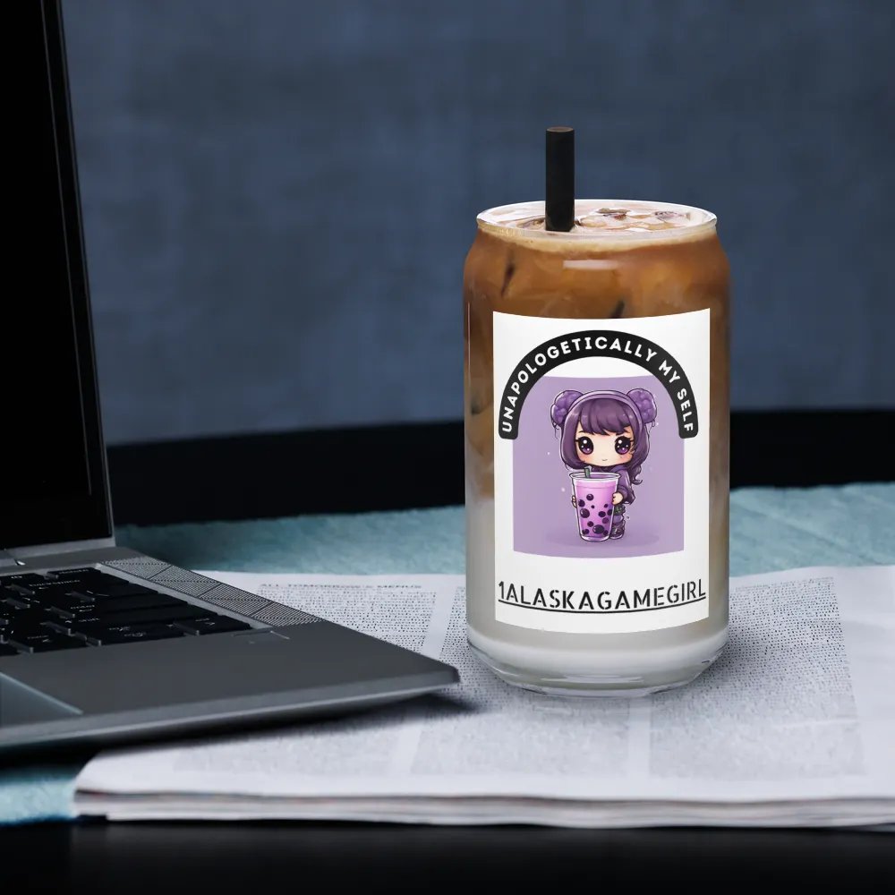 1AlaskaGamegirl unapologetically my self beverage Glass product image (2)