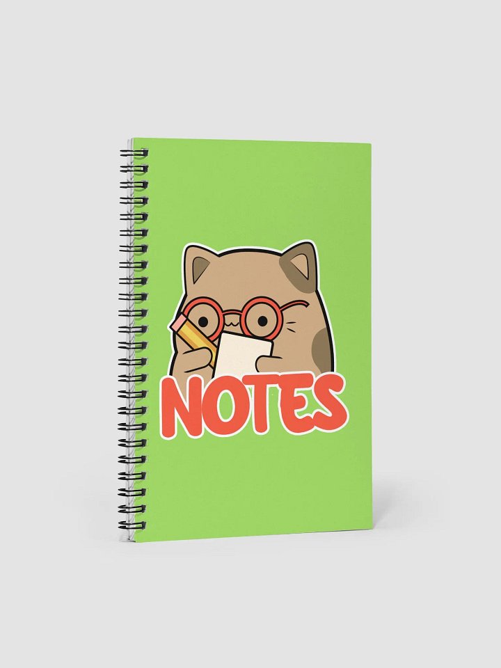 Potato Cat spiral notebook - Lime product image (1)