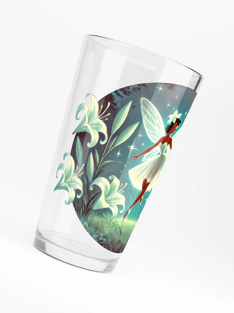 Enchanted Lily Fairy 16 oz Glass -Fairytale Glassware product image (6)