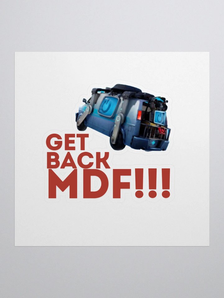 Get Back MDF Sticker product image (3)