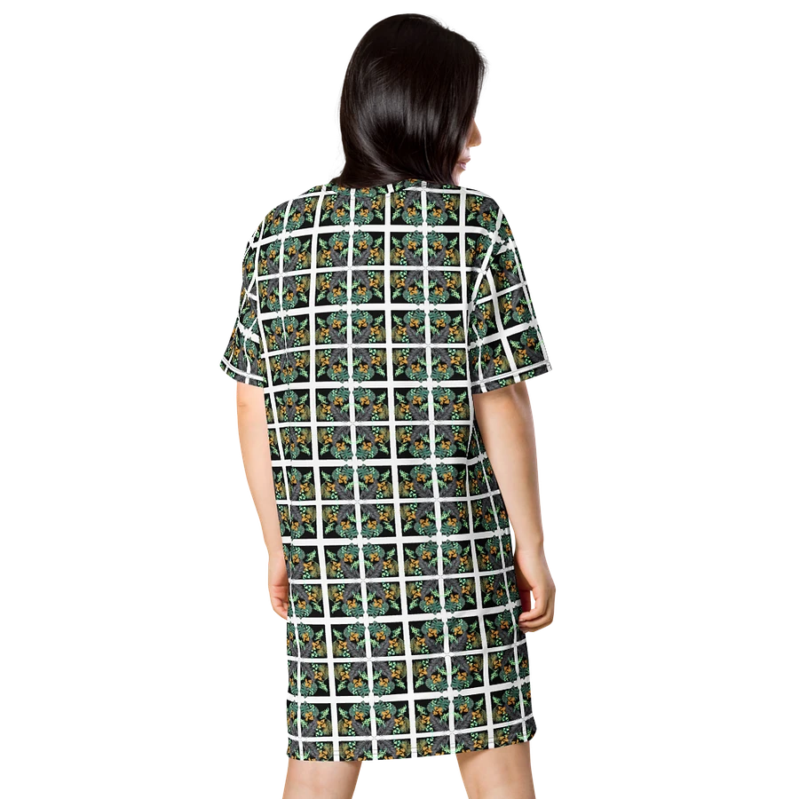 Plants and Tropical Seamless T-Shirt Dress | Woman's Hawaiian Style Casual Dress product image (5)
