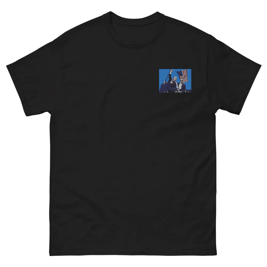Trump Hero Front Embroidered Badge and Back Printed Tee product image (3)