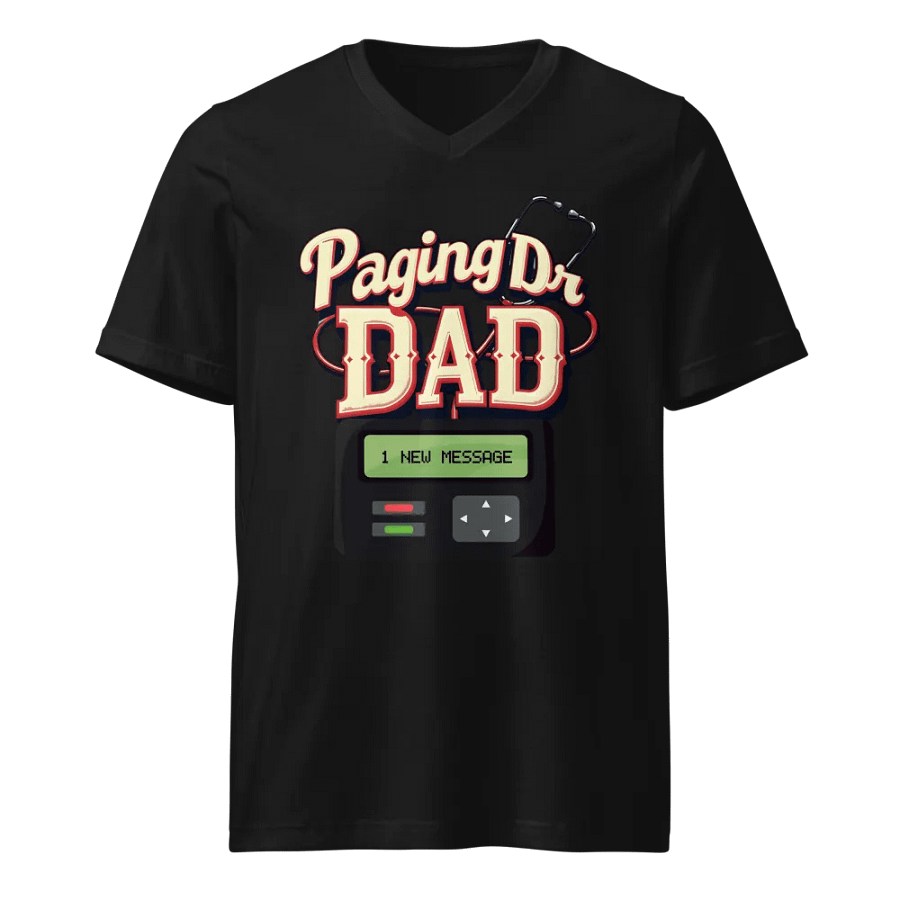 Dr. Dad Pager V-Neck Tee product image (1)