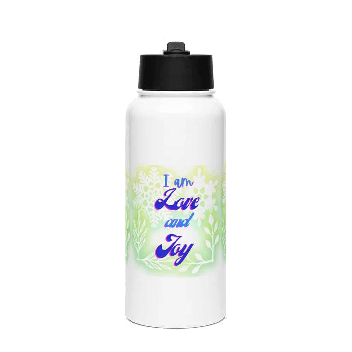 Love and Joy Stainless Steel Water Bottle for health conscious postive ladies product image (1)