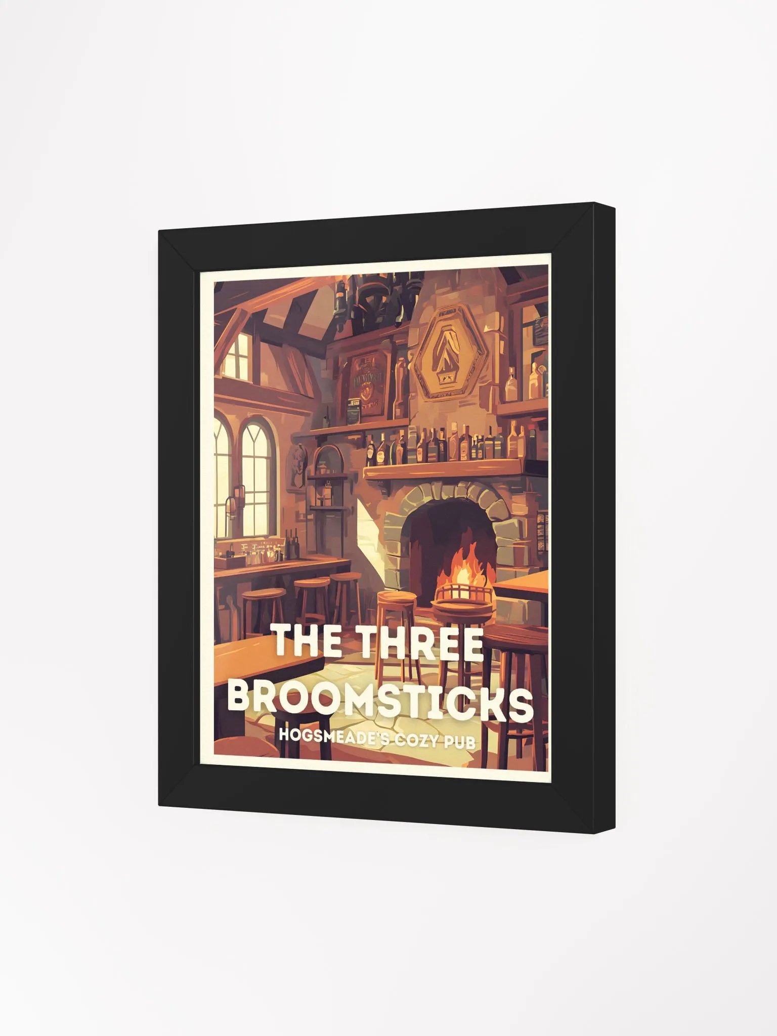 The Three Broomsticks Vintage Travel Poster product image (3)