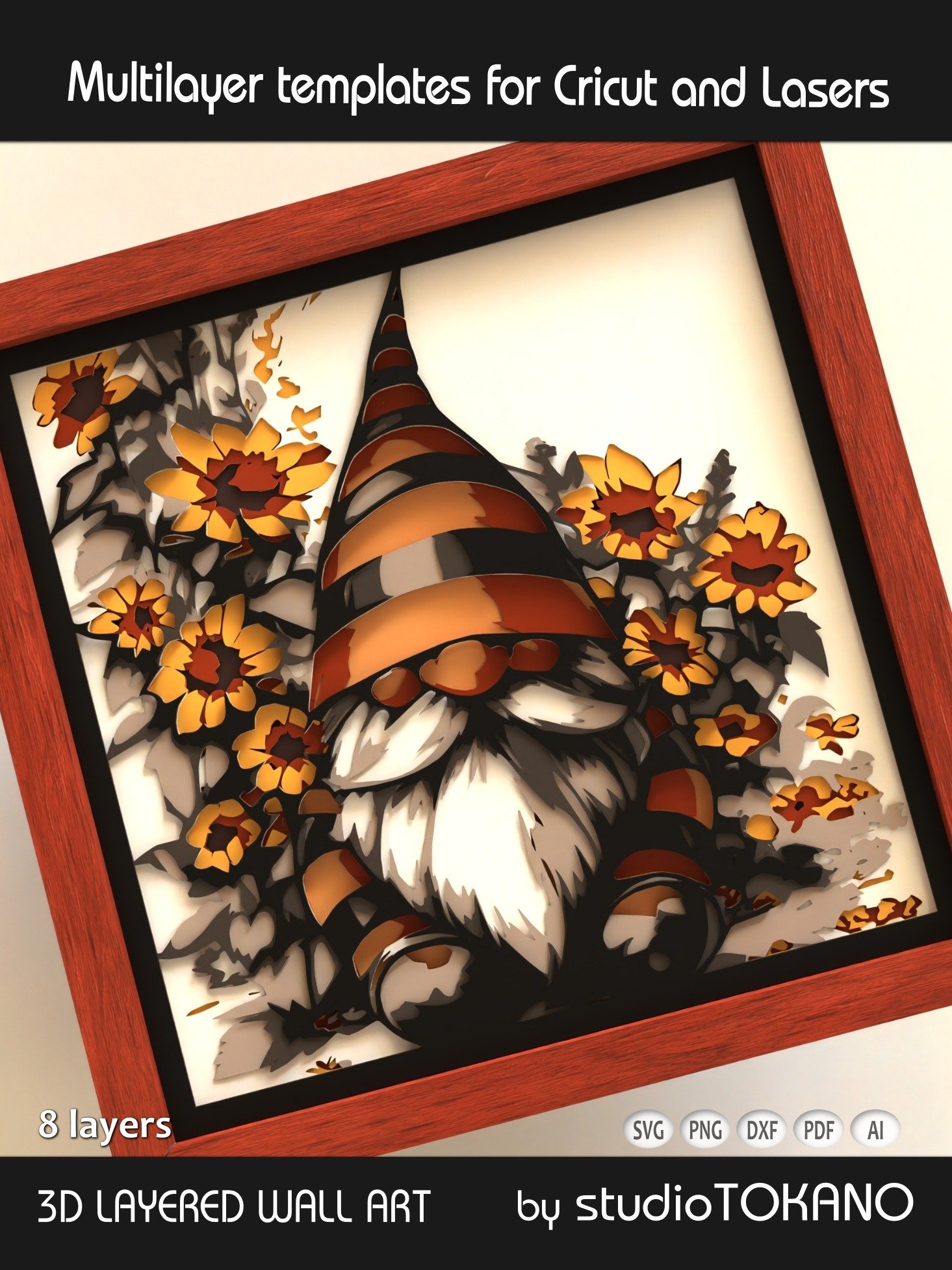 Gnome 3D layered Shadowbox product image (2)