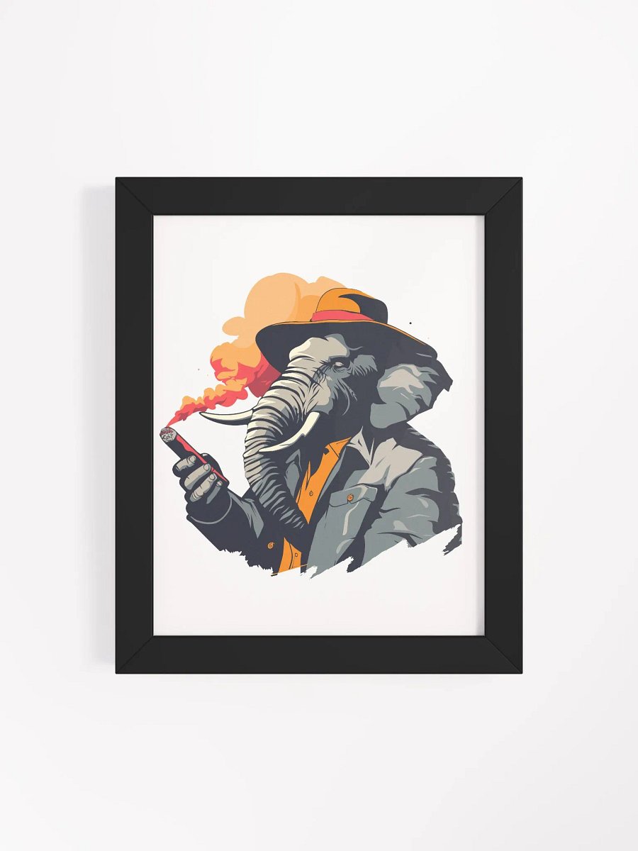 Badass Elephant - Framed Matte Poster product image (115)