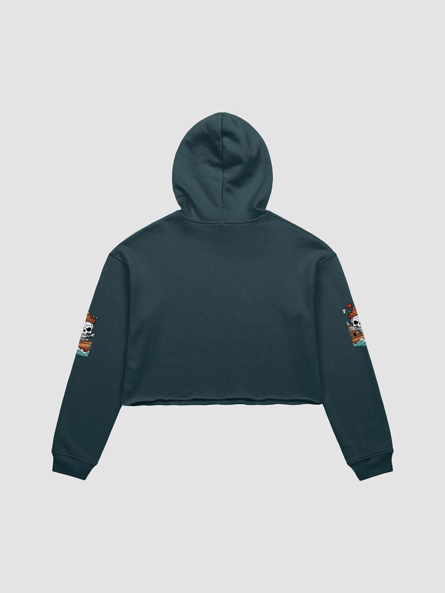 Ruler of the Waves Skeleton Crop Hoodie product image (22)