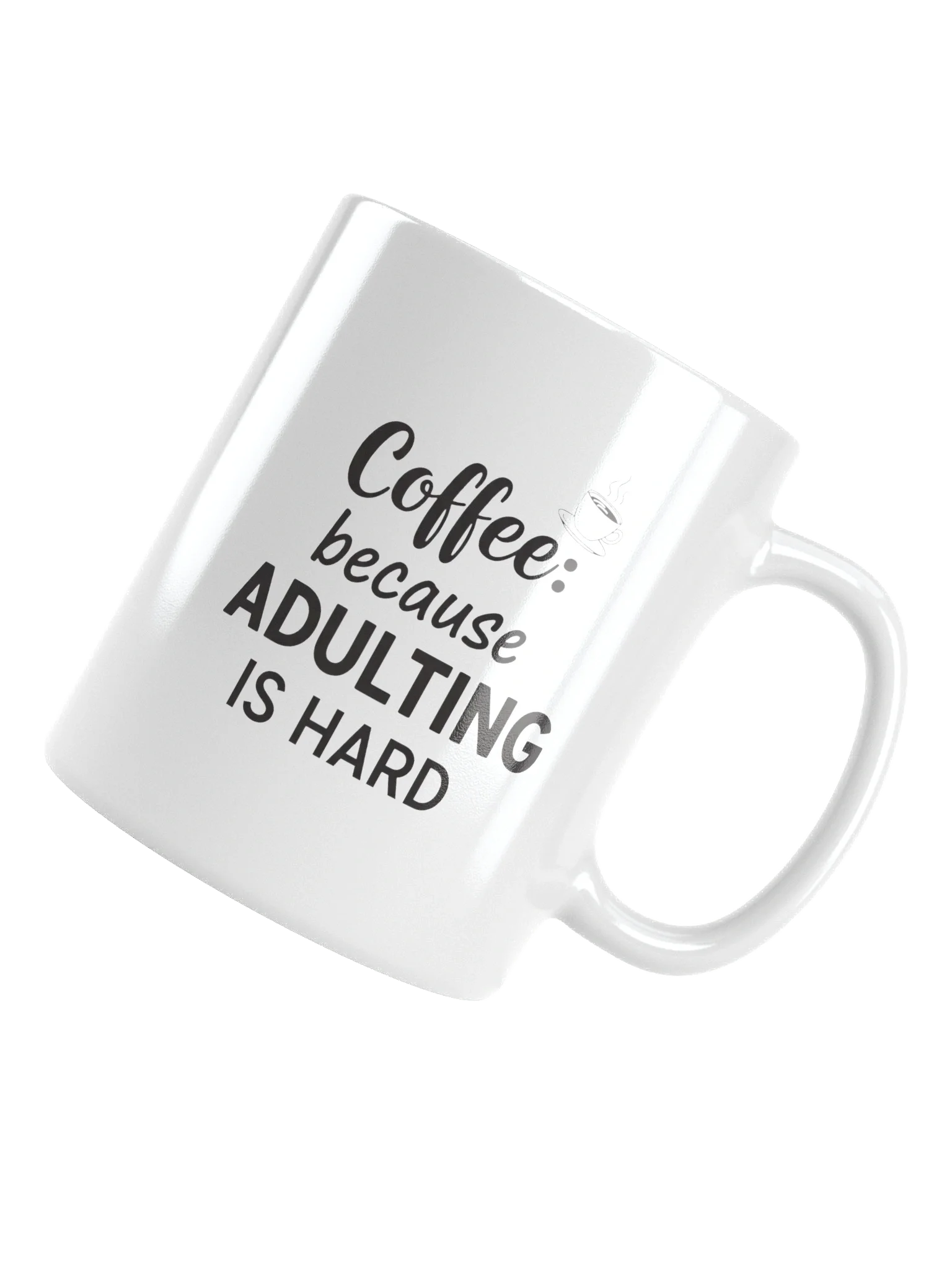 Coffee Because Adulting Is Hard Mug – Funny, Durable Ceramic Coffee Cup for Stress Relief & Daily Motivation product image (5)