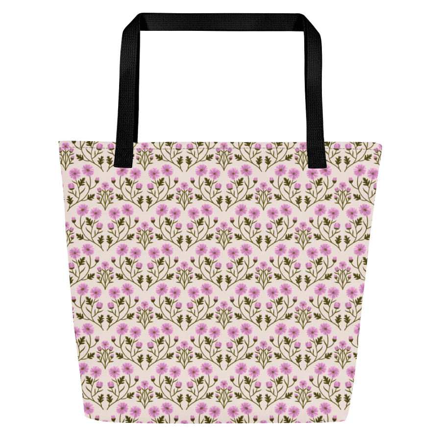 Harmony of Mums - Pink and Forest Green - Tote Bag product image (3)