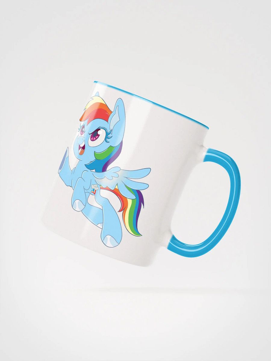 Rainbow Dash Ceramic Mug with Color Inside product image (5)