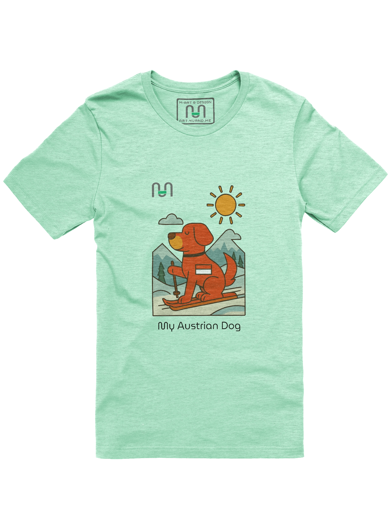 Alpine Pup – Austrian Ski Adventure Tee – M Style - M-Art & Design product image (61)