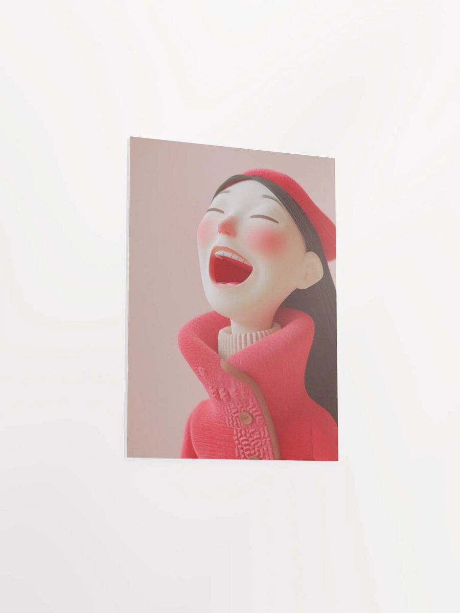 Joyful Laughter Red Beret Poster product image (6)