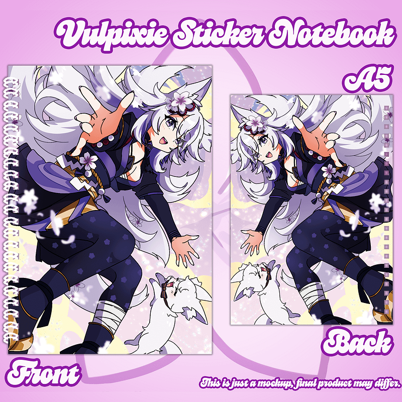 Vulpixie Sticker Notebook [PREORDER]