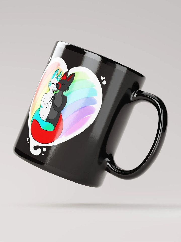 Fisk x Fury Pride Black Glossy Mug product image (4)