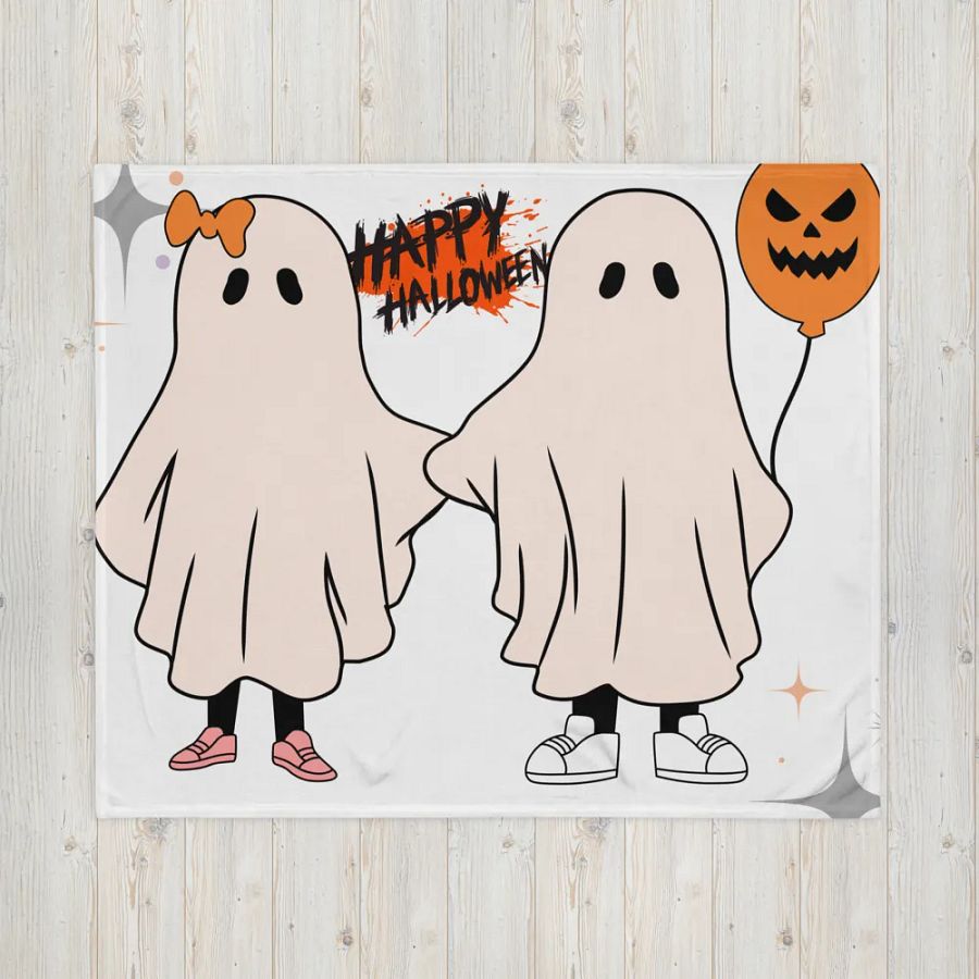 Ghost Friends Throw Blanket product image (5)
