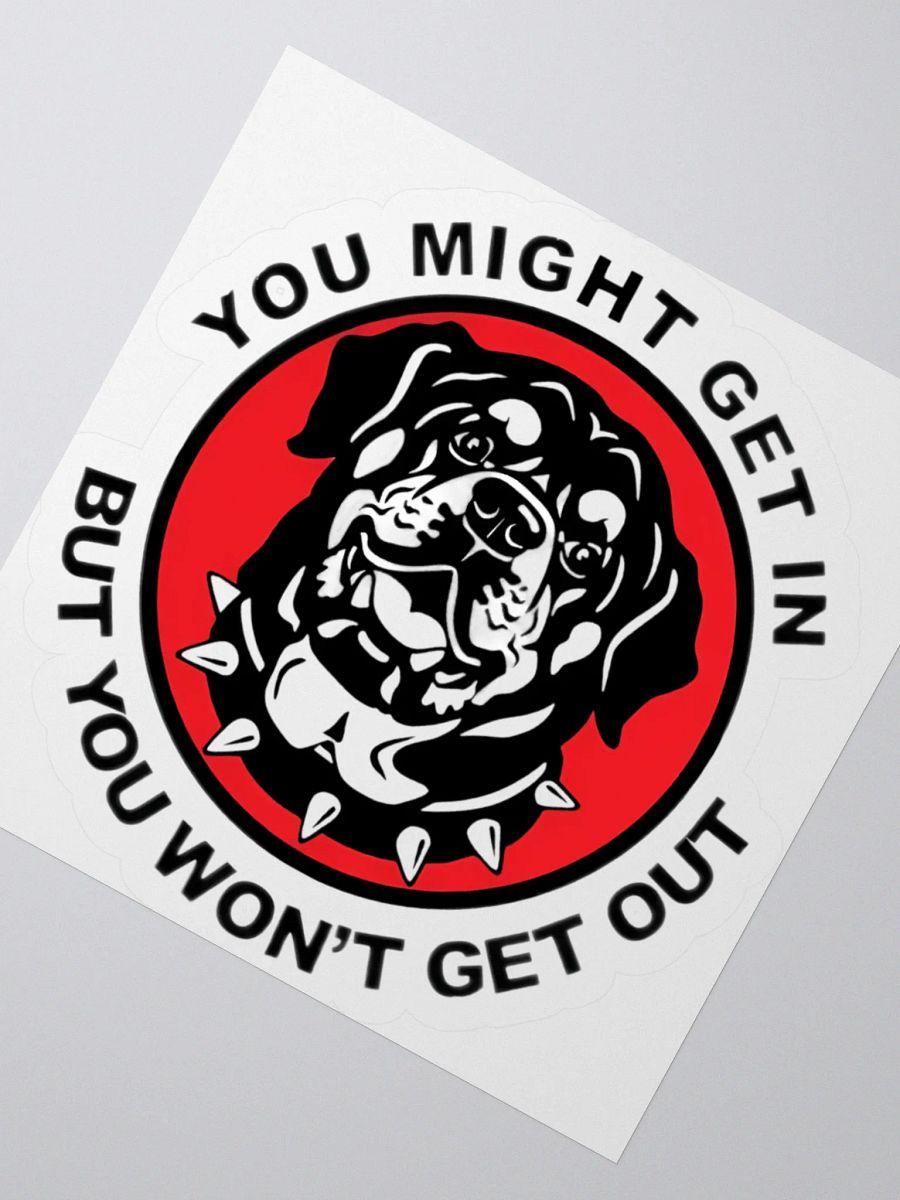 Rottweiler Warning Sticker product image (6)