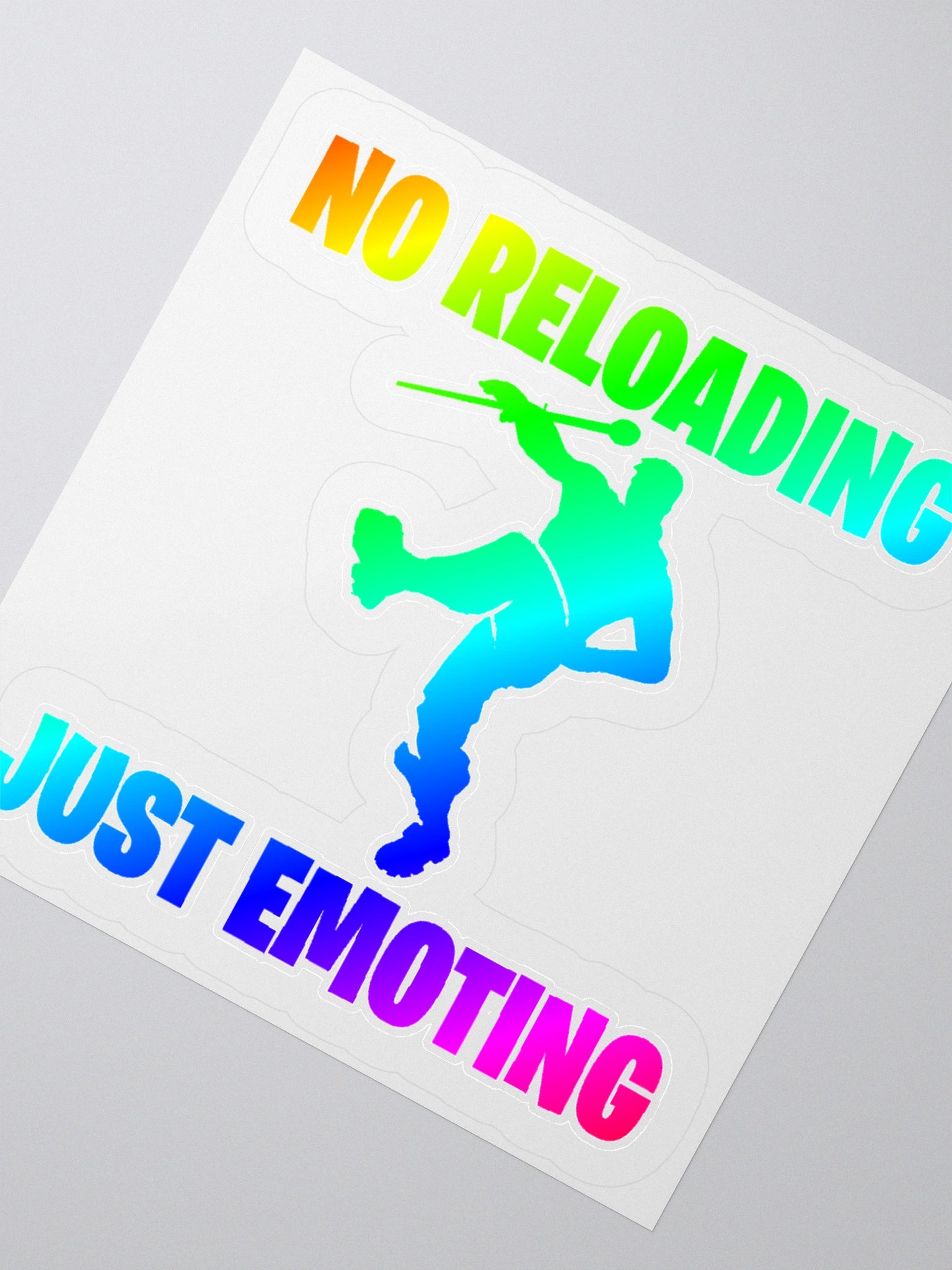 No Reloading Just Emoting RGB Sticker product image (4)