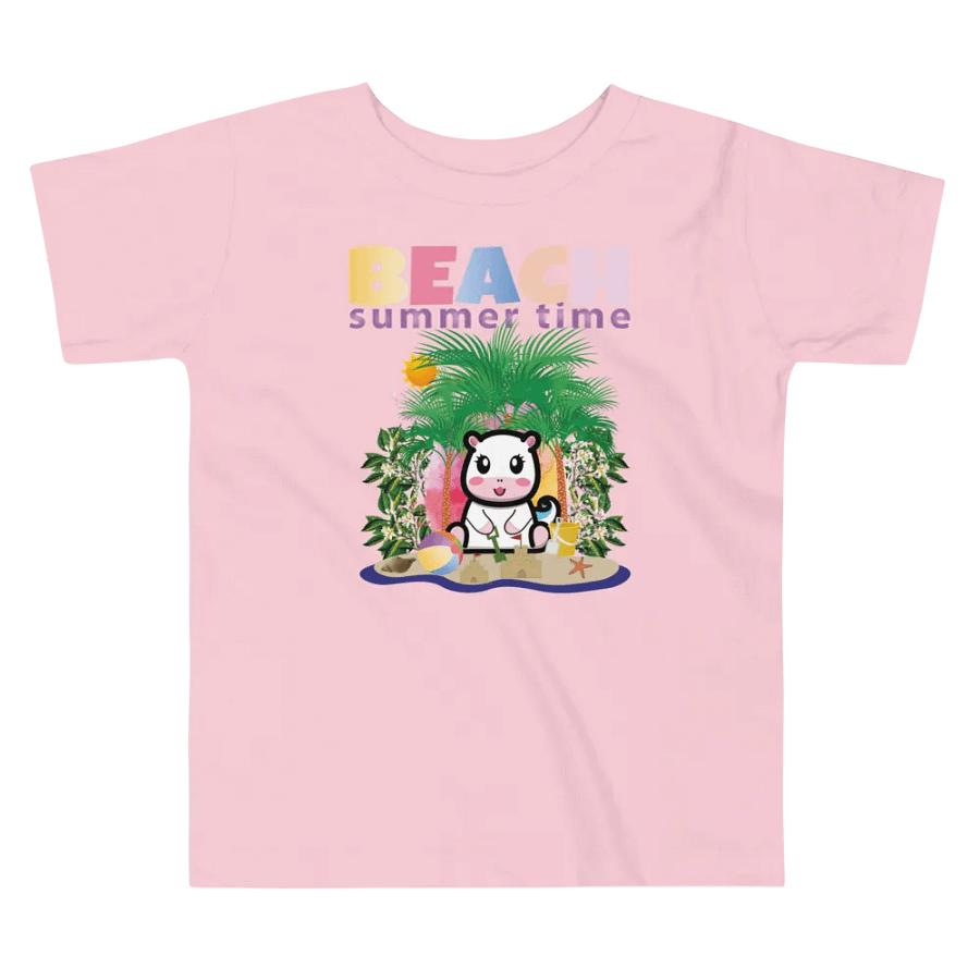 Beach Summer Funny Colorful Bella + Canvas Toddler T-Shirt – Funny Shirt & Gift for Kids product image (5)
