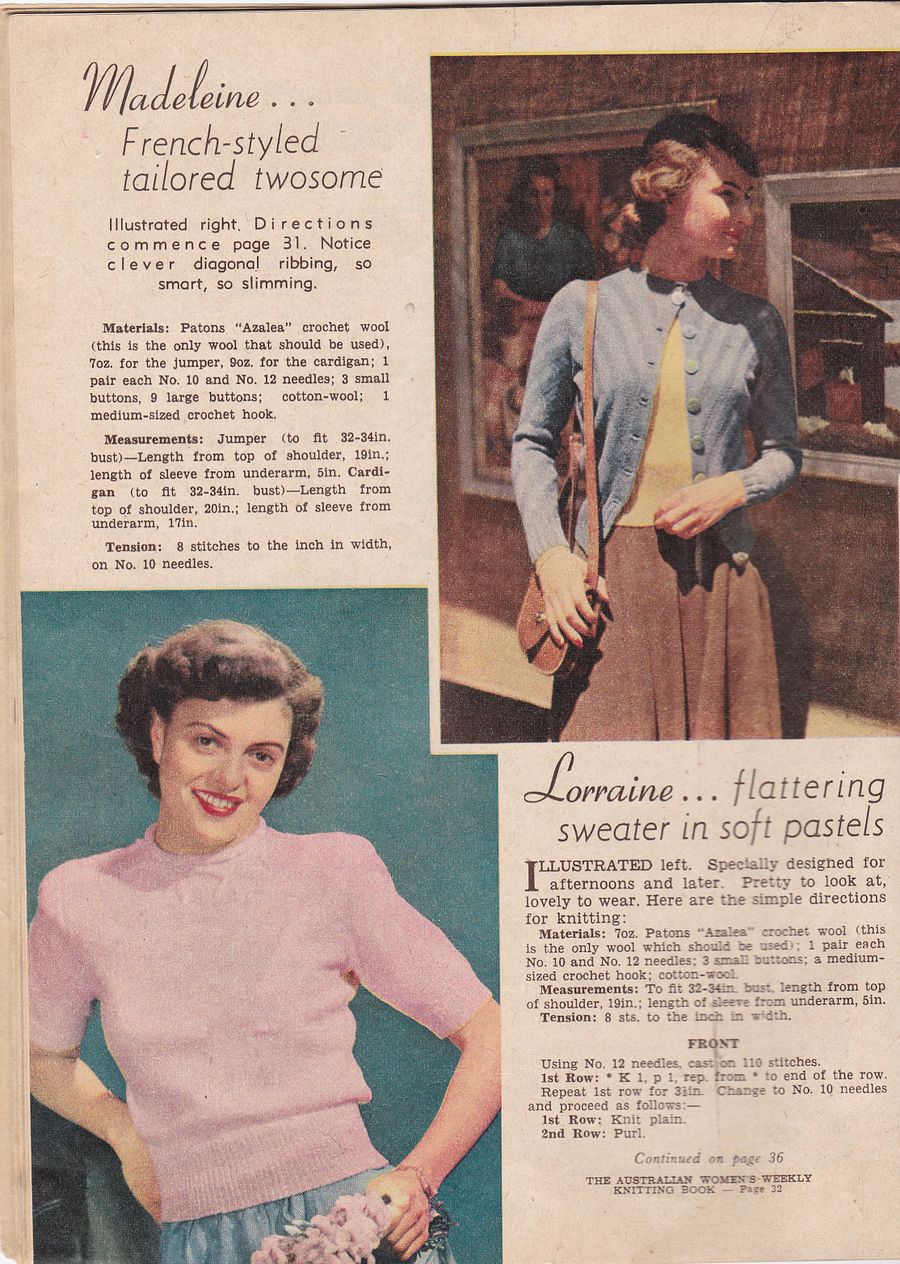 Vintage Australian Women's Weekly Knitting Pattern book product image (5)