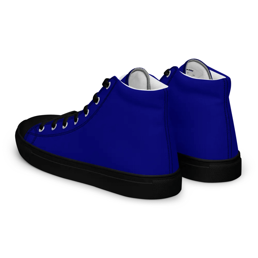 Men's Navy Blue High Top Canvas Shoes product image (5)