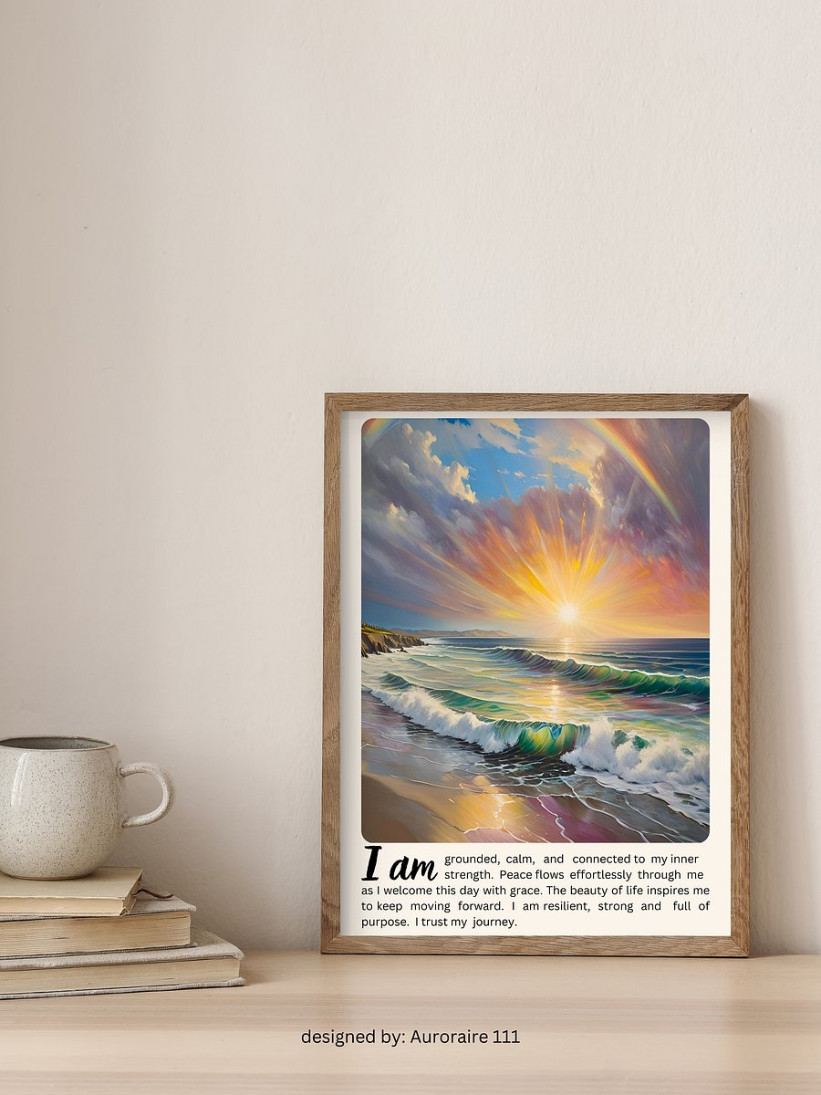 'I AM' Affirmation - Printable Wall Art | Digital Poster Download | Multiple Sizes Included product image (3)