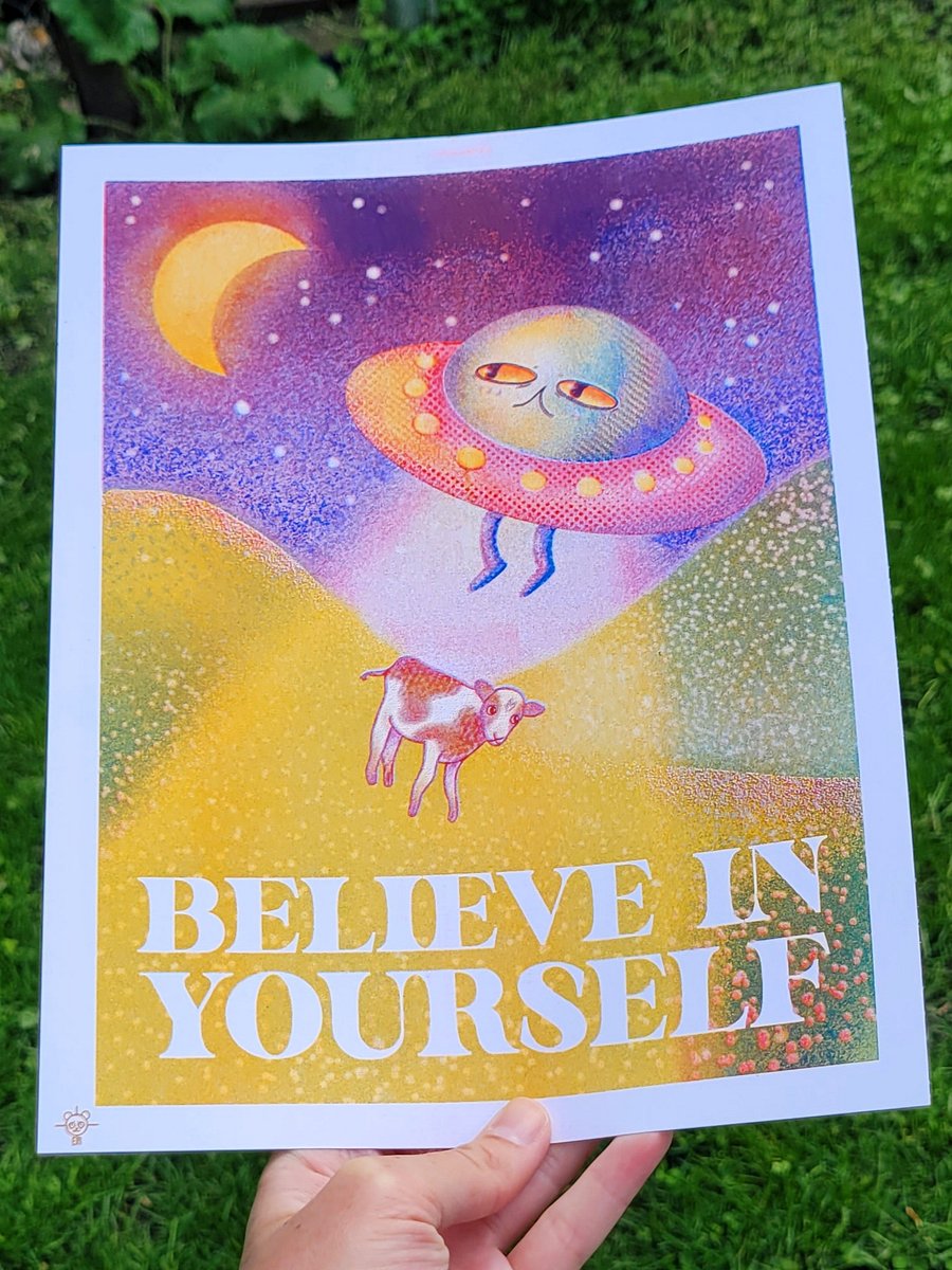 Believe in Yourself Riso Print product image (1)