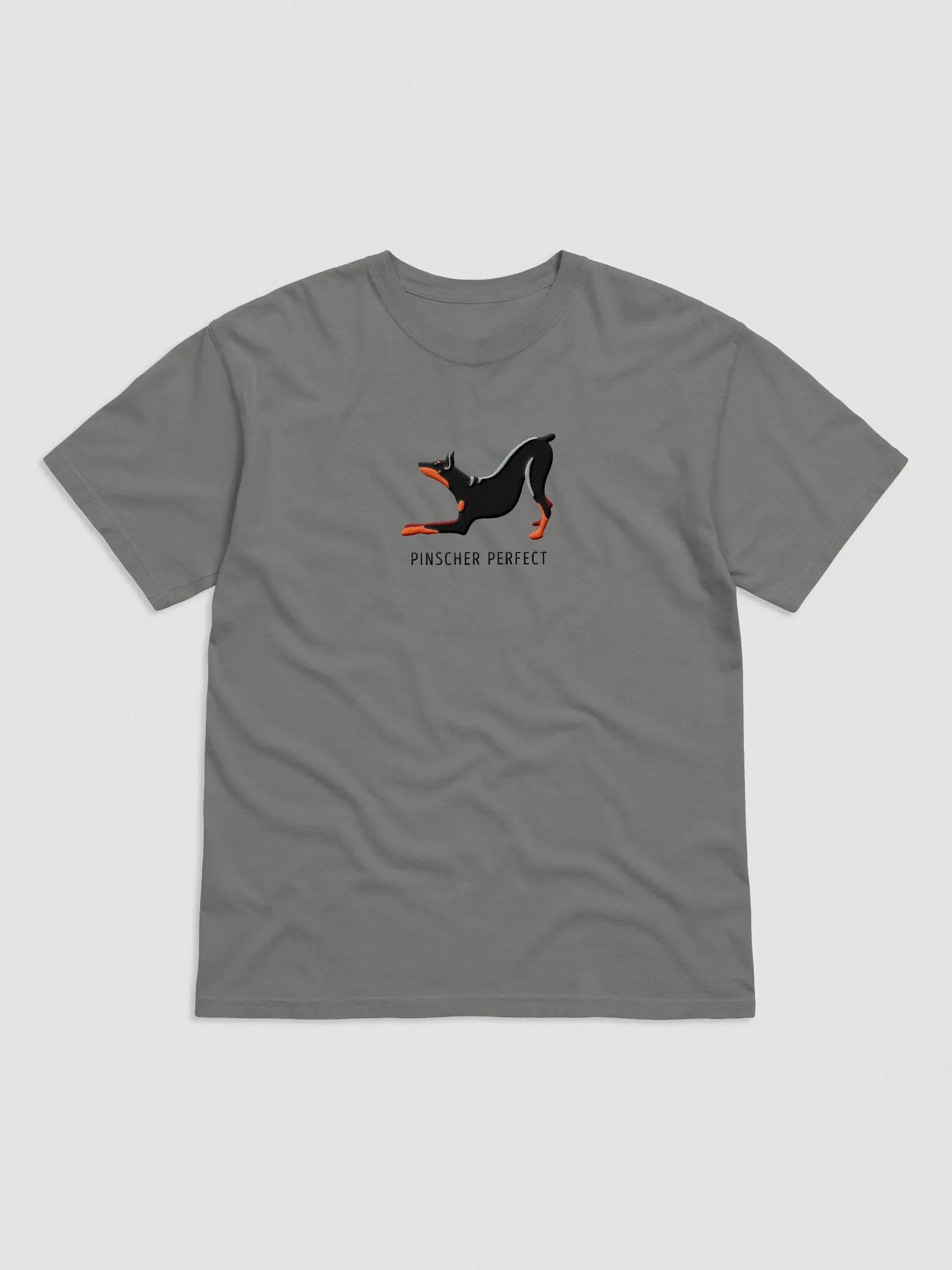 Pinscher Perfect T-Shirt(Embroidered) of a Doberman Pinscher product image (4)
