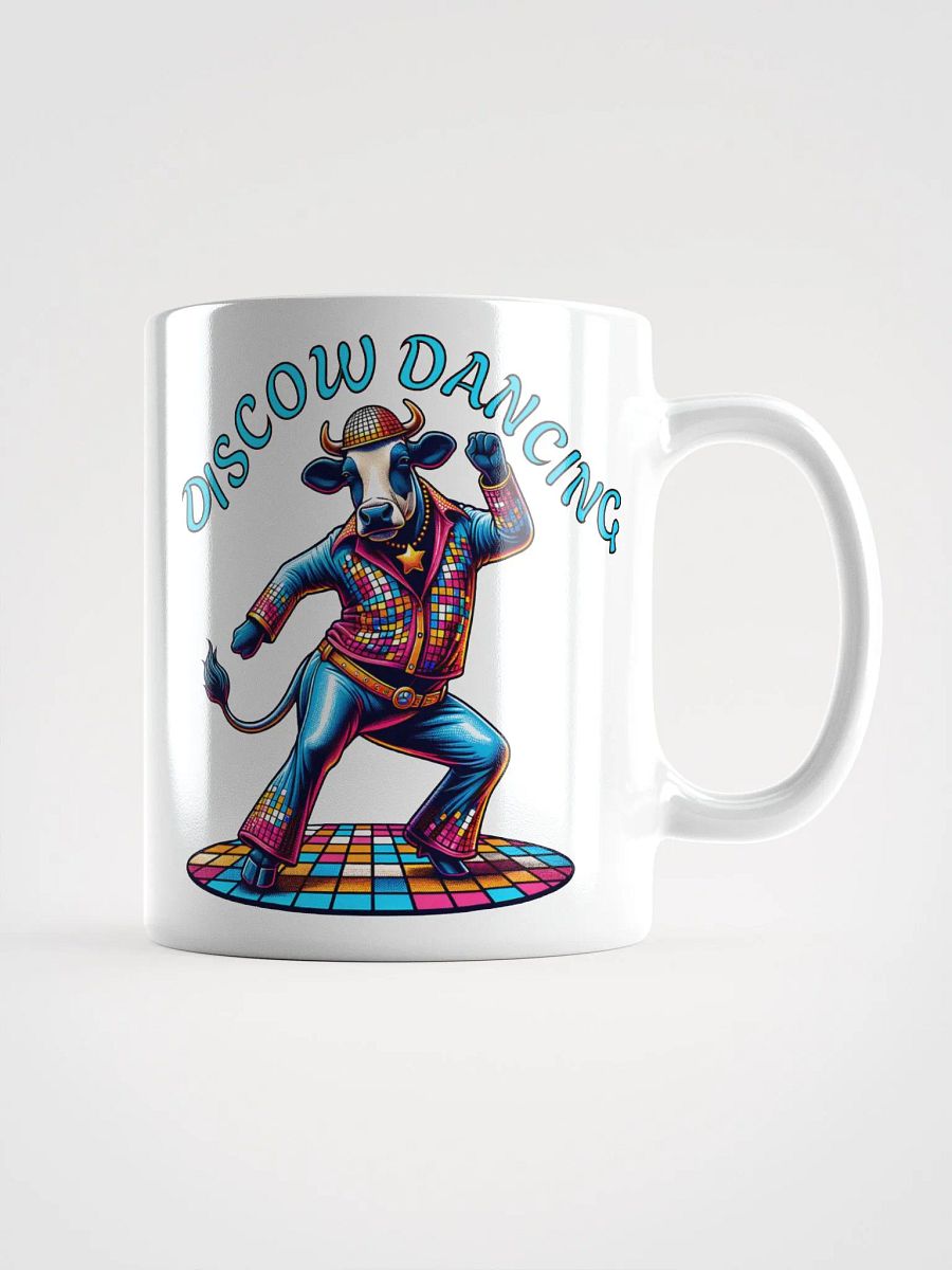 Colorful Disco Dancing Cow Mug - Fun and Funky Coffee Mug product image (1)
