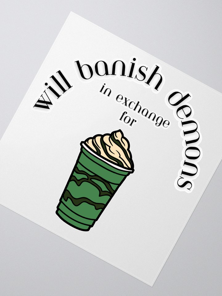 Double-shot peppermint frappe sticker product image (4)