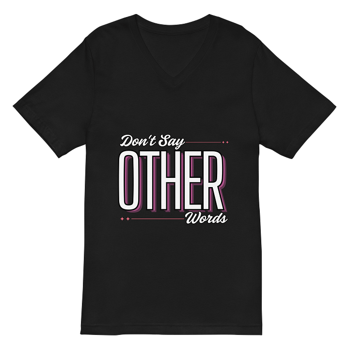 Don't Say Other Words Men's V-Neck T-Shirt product image (3)