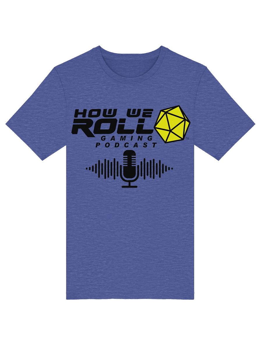 How We Roll Gaming Podcast T-shirt (black logo) product image (1)