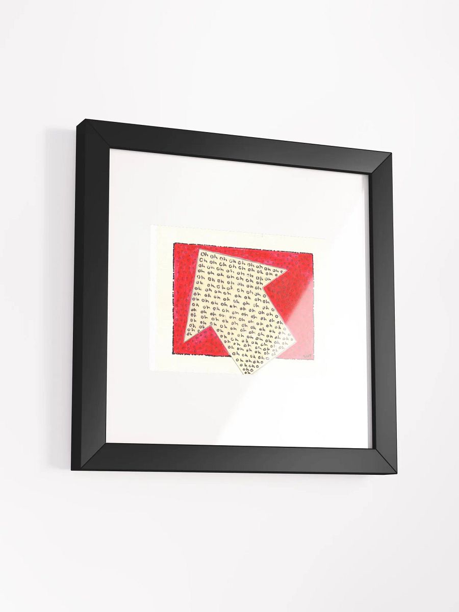 oh oh Panel Card Print Framed product image (3)