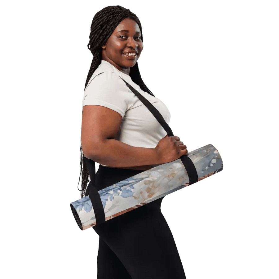 Gold Dust Feather Serenity Yoga Mat product image (10)