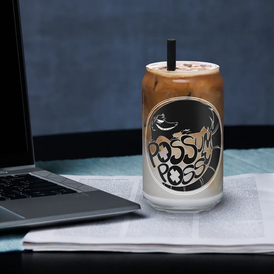 Possum Posse Can Shaped Glass BLK product image (12)