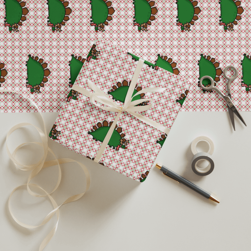 Rudolph The Stegosaurus Wrapping Paper Sheet Set (3 Sheets) product image (4)