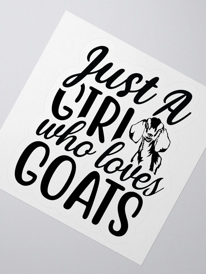 Just a Girl that Loves Nubians KISS Cut Stickers product image (2)