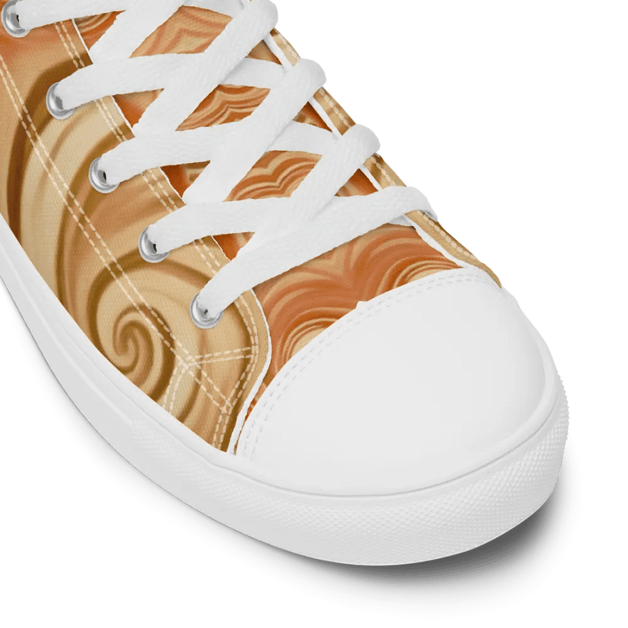 Funky Latte Liquid Tie-Dye Women's High-Top Canvas Shoes product image (8)