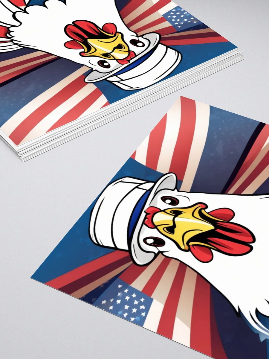 Patriotic Bird Top Hat Sticker Set product image (4)